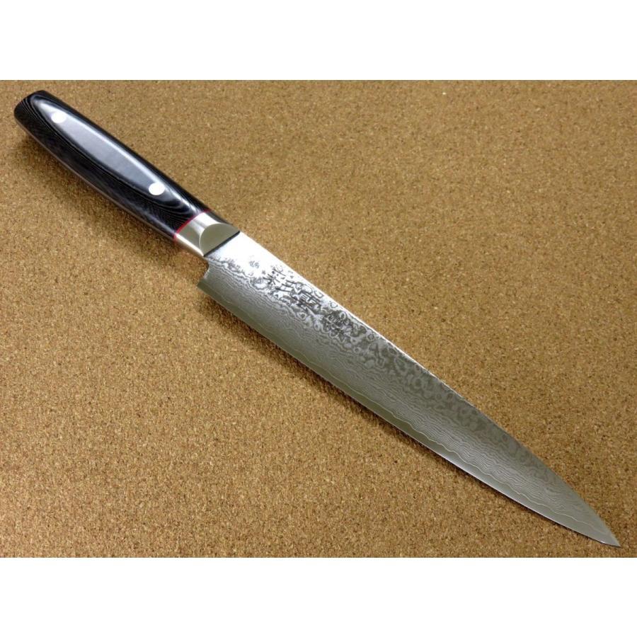 Seki Kanetsugu 33‑Layer Damascus Steel 210mm Slicing Knife
