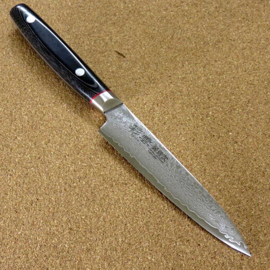 Seki Kanetsugu Saiun 33‑Layer Damascus Steel 120mm Utility Knife