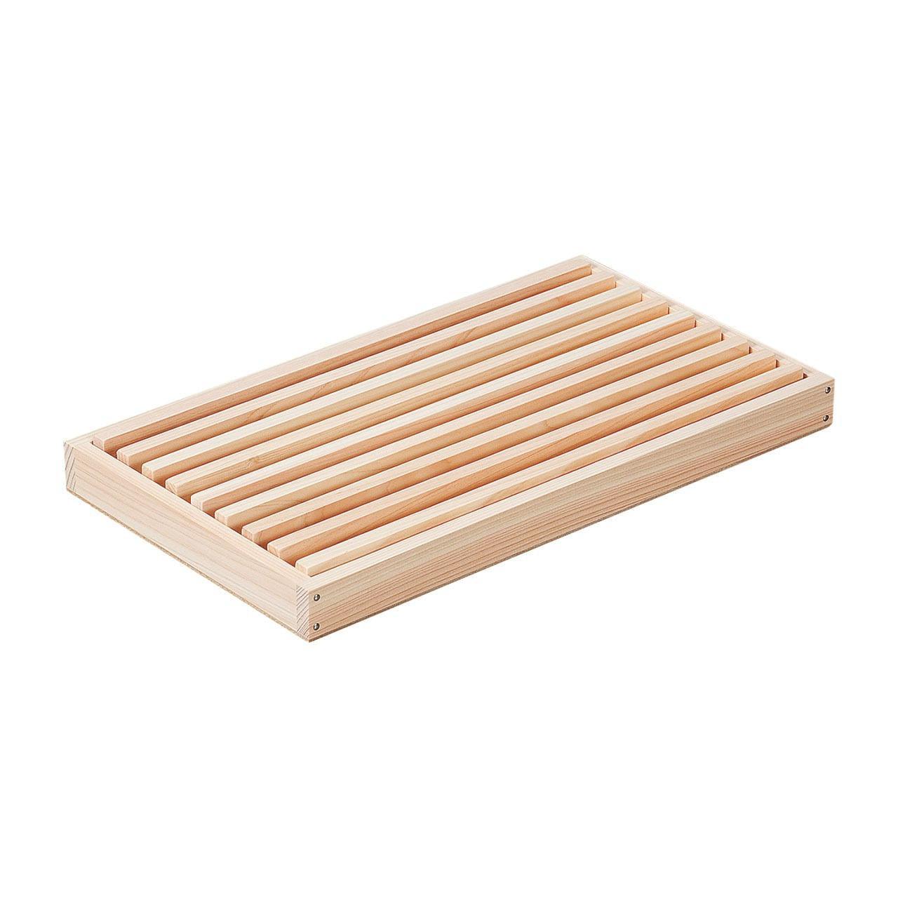 Shimanto Hinoki Cypress Bread Cutting Board – Premium Japanese Wood, 35×19.5×3.5 cm