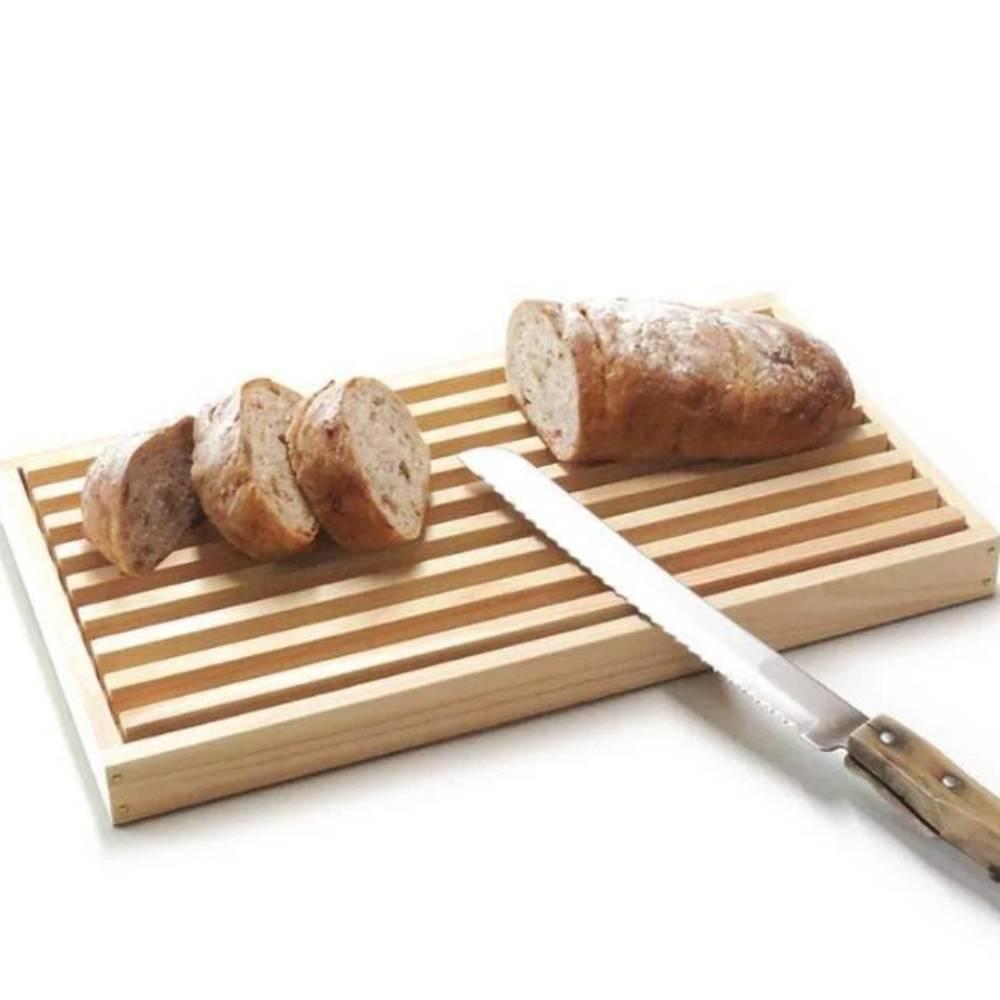 Shimanto Hinoki Cypress Bread Cutting Board – Premium Japanese Wood, 35×19.5×3.5 cm