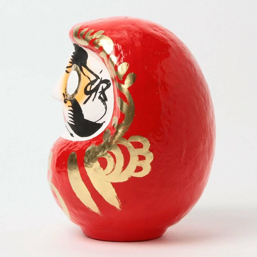 Handmade Shirakawa Red Daruma Luck Charm 25cm Good Luck Doll
