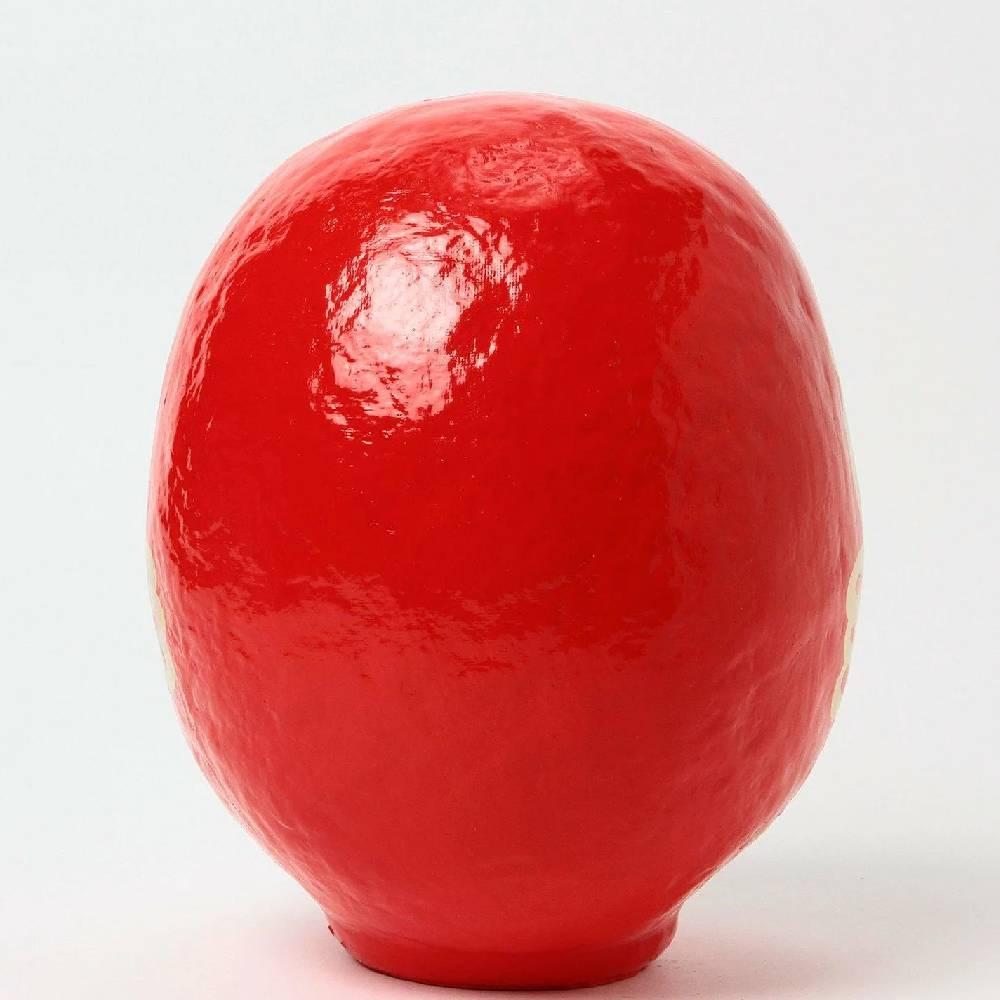 Handmade Shirakawa Red Daruma Luck Charm 25cm Good Luck Doll