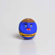 Hand-painted Shirakawa Blue Oni Daruma Doll 4.5cm from Fukushima Japan
