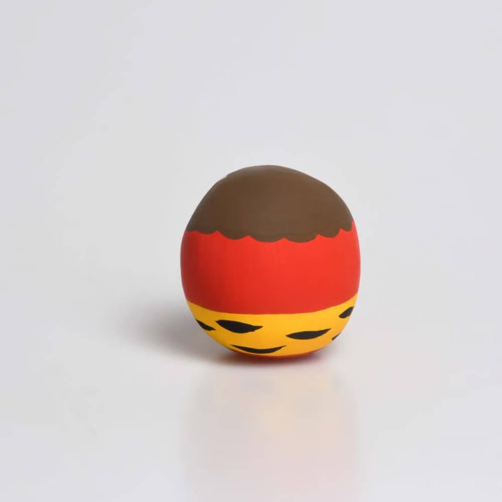 Handcrafted Shirakawa Red Oni Daruma Good Luck Charm 4.5cm
