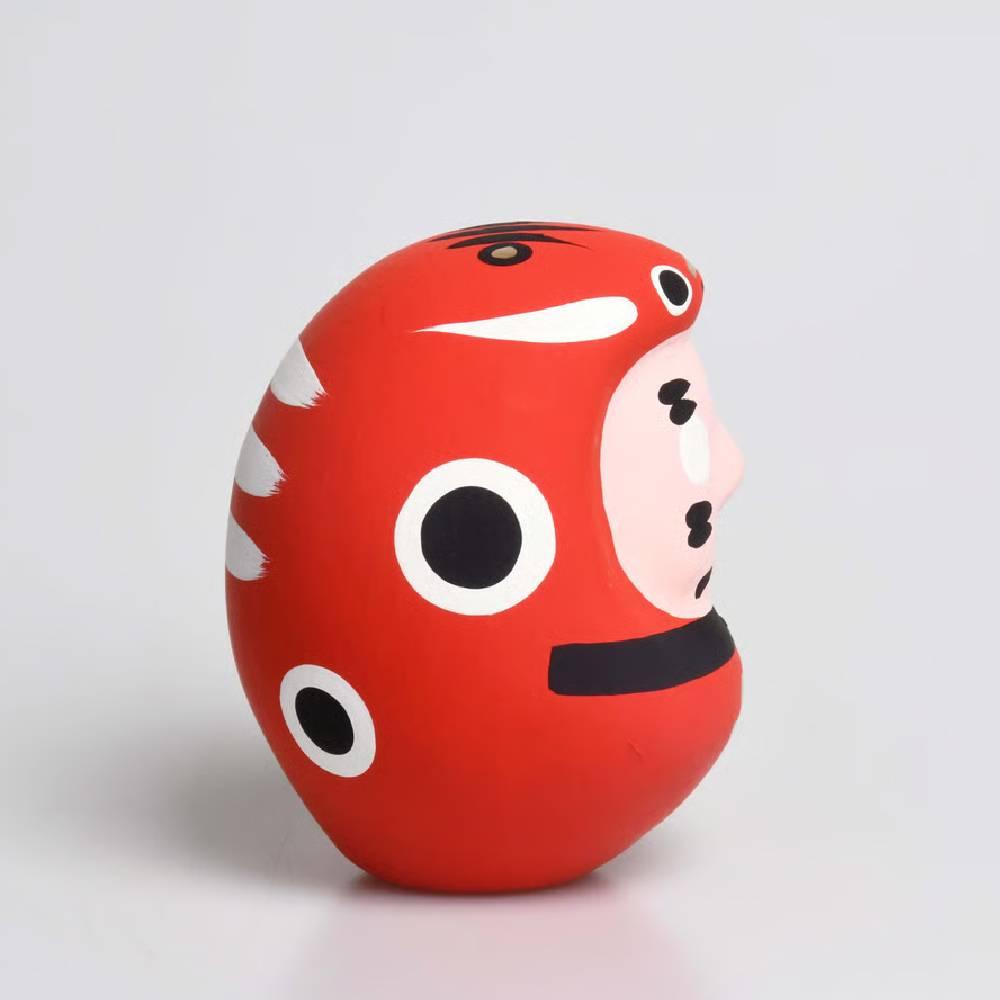 Handcrafted Shirakawa Red Beko Daruma Good Luck Charm 8.5cm
