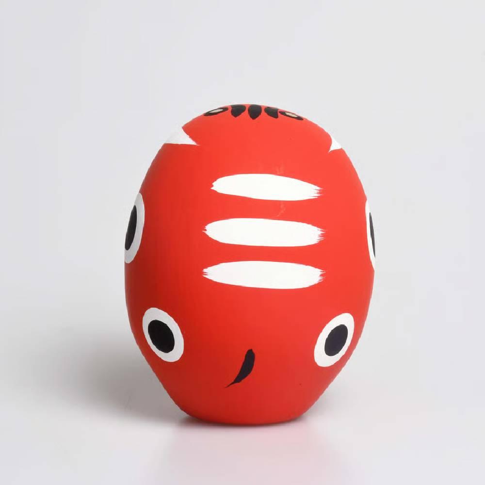 Handcrafted Shirakawa Red Beko Daruma Good Luck Charm 8.5cm