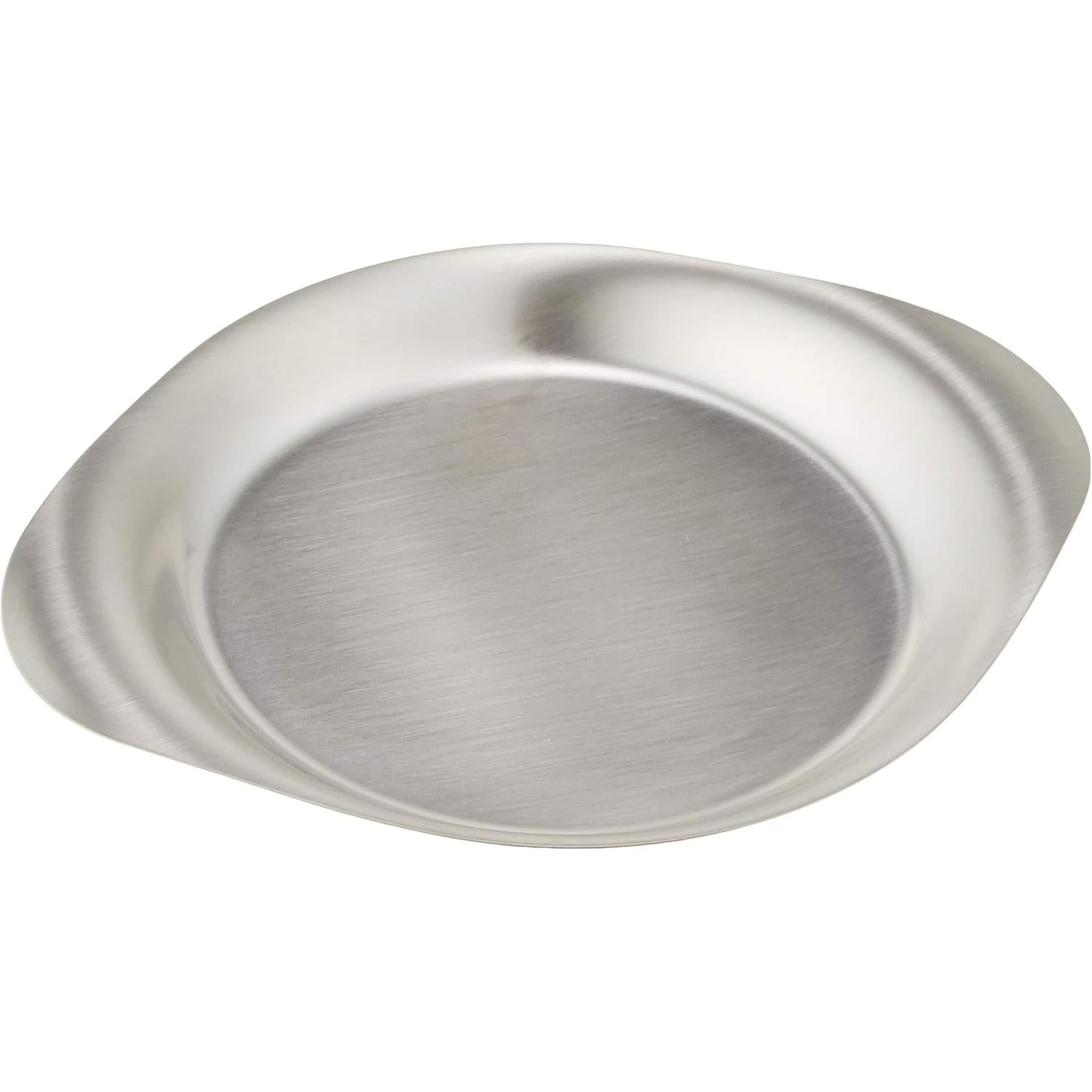 Sori Yanagi Matte Stainless Steel Serving Plate with Handles