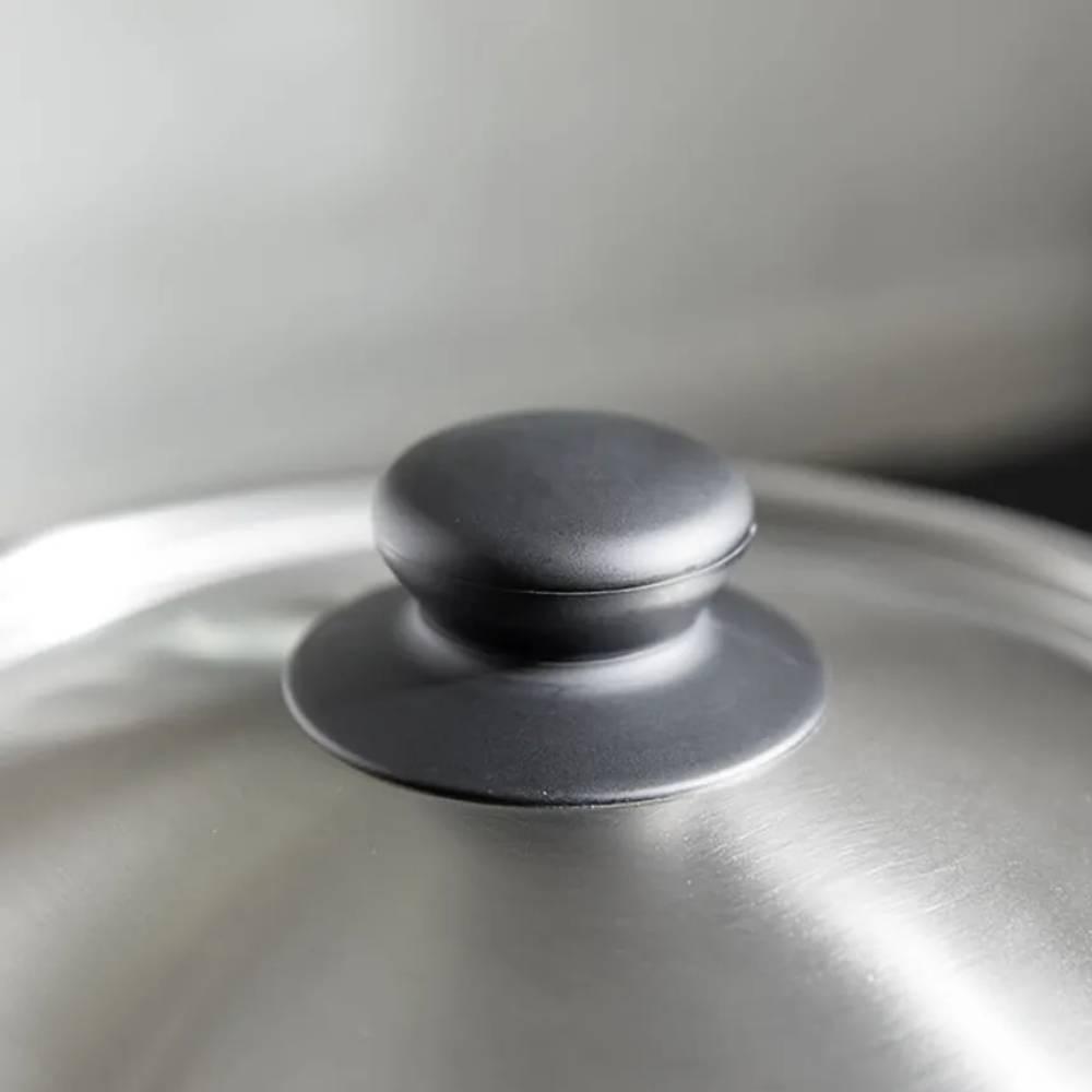 Sori Yanagi 3.8L Matte Finish Stainless Steel Pot with Lid