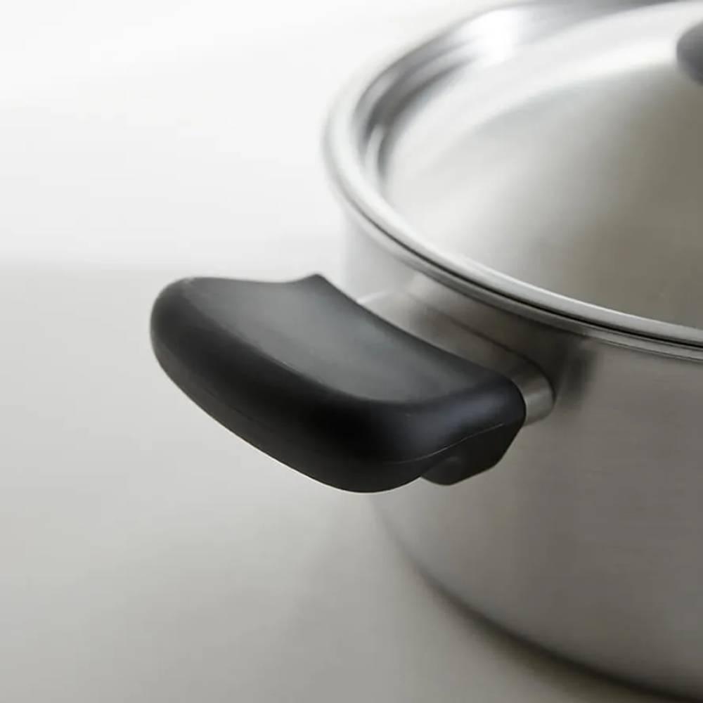 Sori Yanagi 3.8L Matte Finish Stainless Steel Pot with Lid