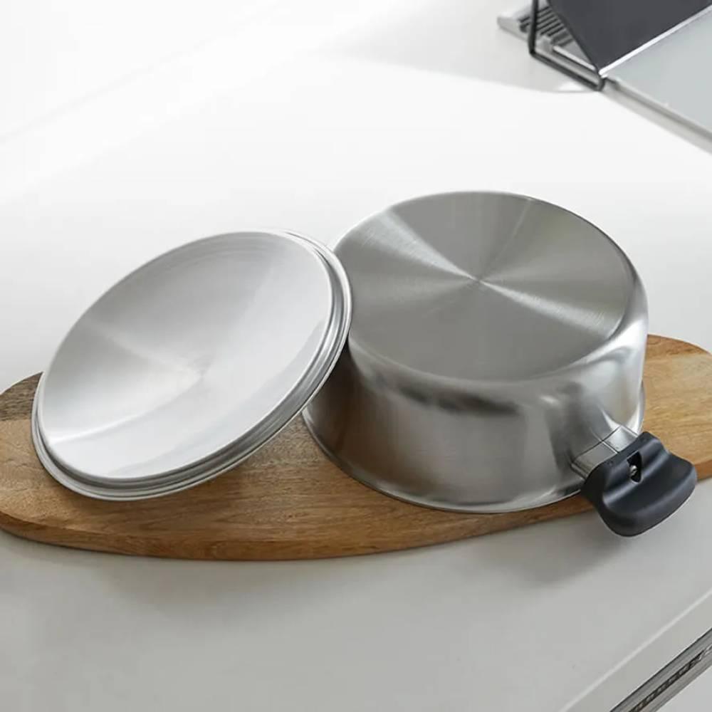 Sori Yanagi 3.8L Matte Finish Stainless Steel Pot with Lid