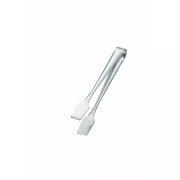Premium 95mm seamless stainless steel sugar cube tongs with high-polish finish on a white background