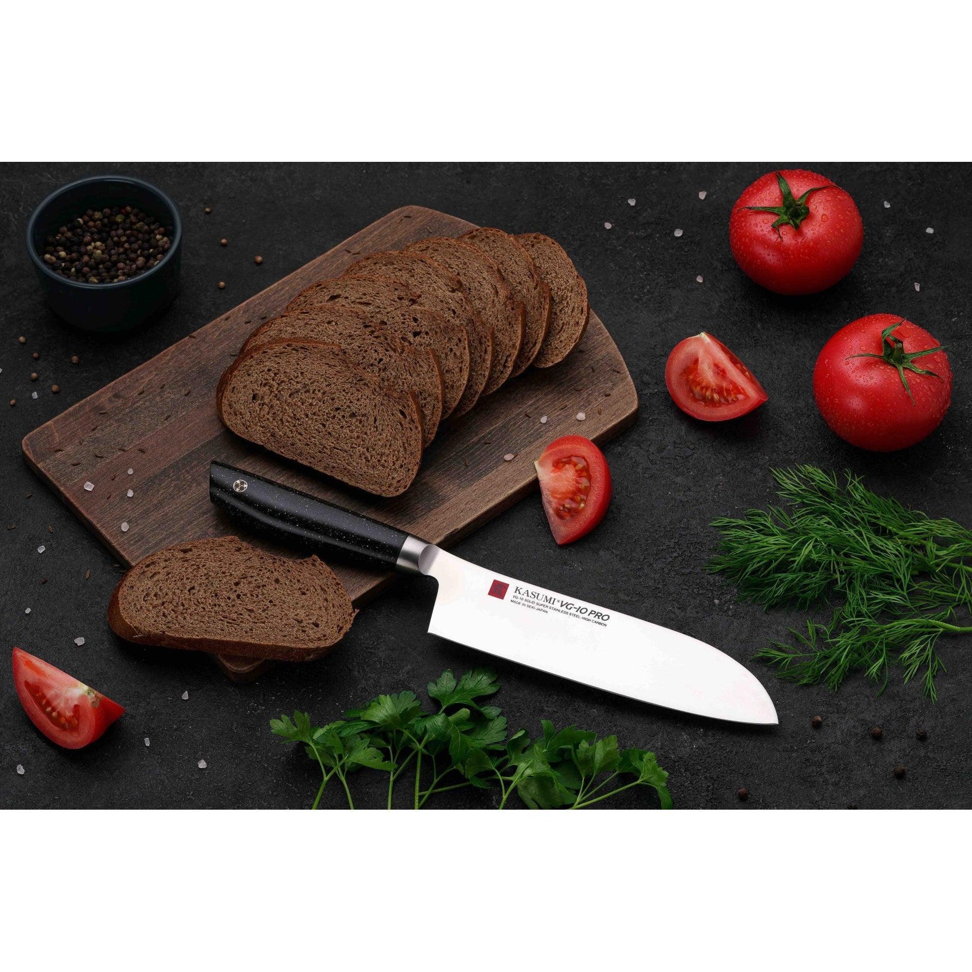 Sumikama Kasumi VG-10 Pro 180mm Santoku Kitchen Knife