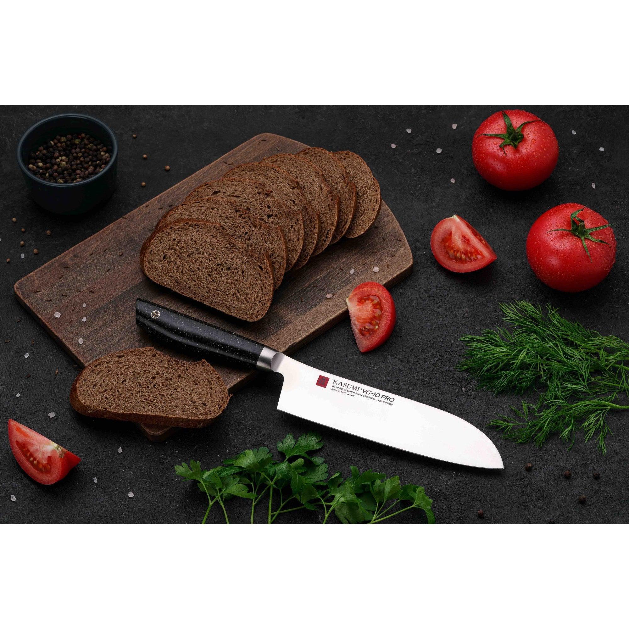 Sumikama Kasumi VG-10 Pro 180mm Santoku Kitchen Knife