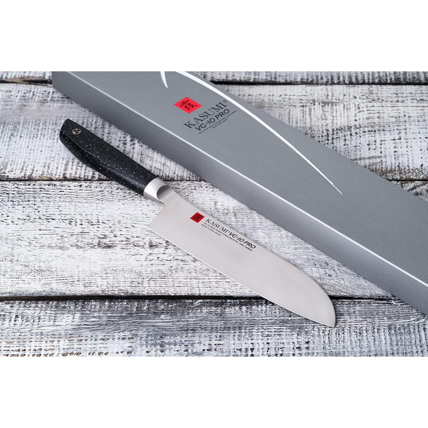 Sumikama Kasumi VG-10 Pro 180mm Santoku Kitchen Knife