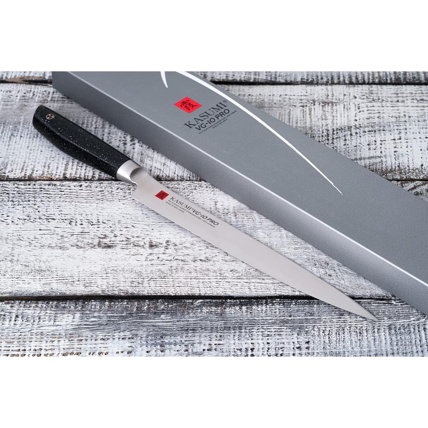 Premium Japanese Kasumi VG10 Ham Slicer 24cm Thin Slicing Knife