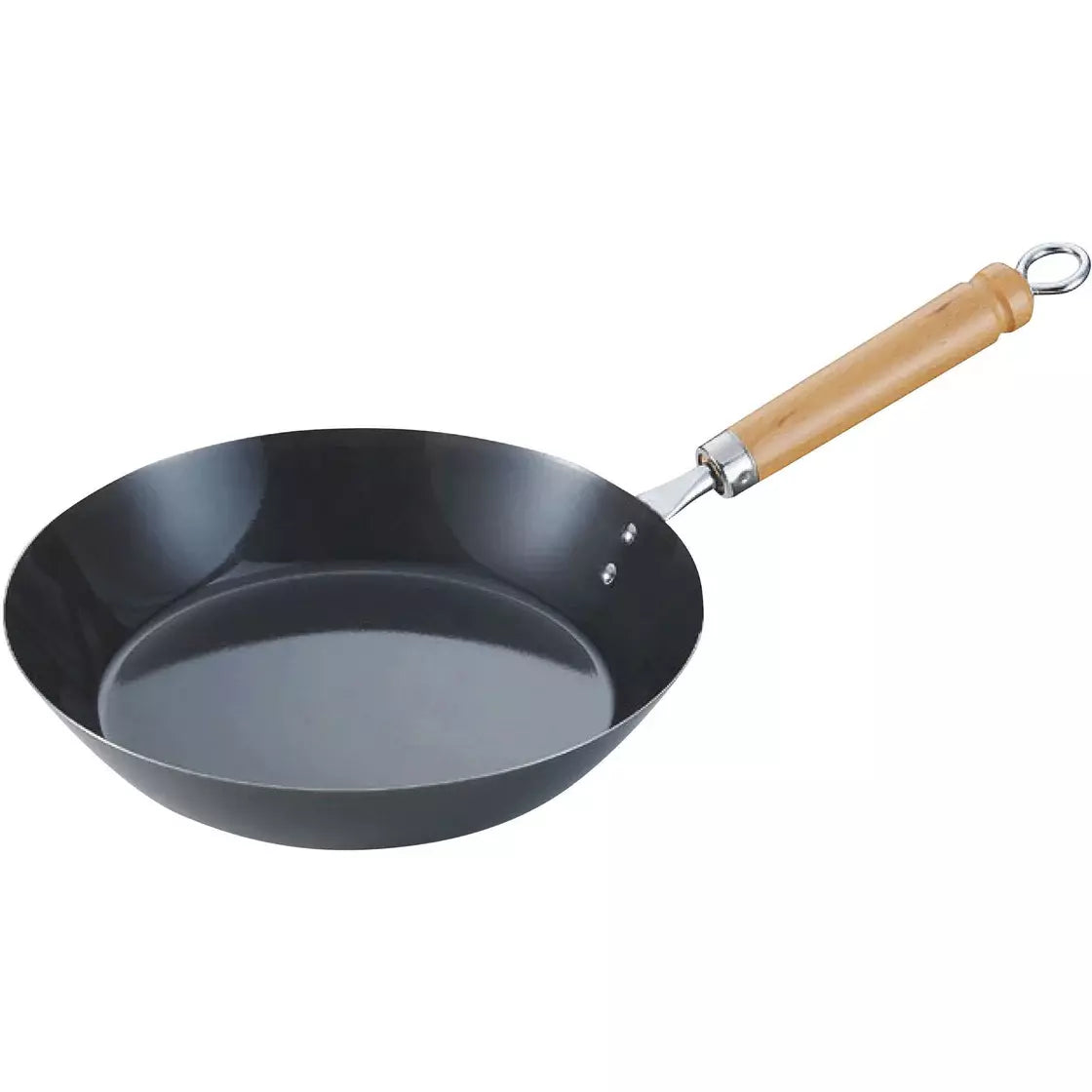 Summit Tetsunaberyu 28cm Japanese Iron Skillet with ergonomic handle and silicon coating