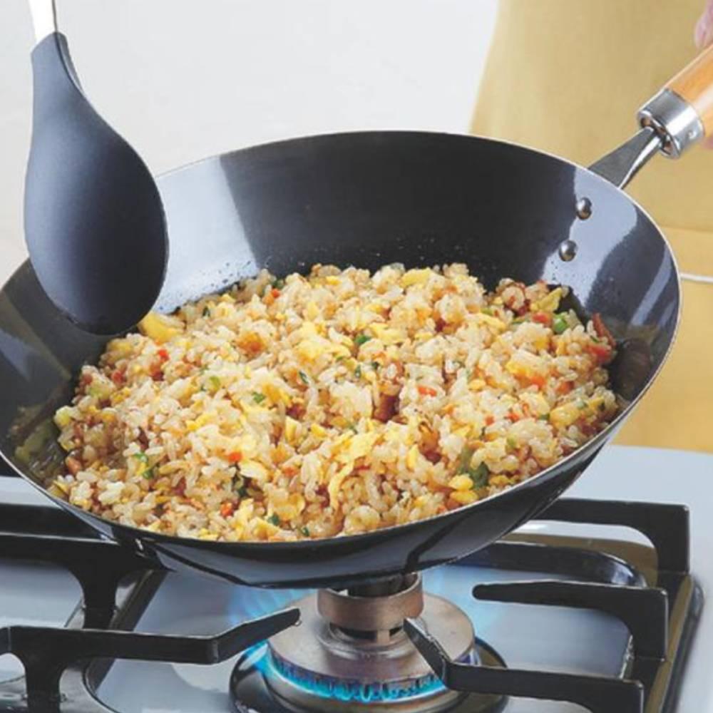 Summit Tetsunaberyu Japanese Iron Skillet 28cm Silicon-Coated Non-Stick Pan