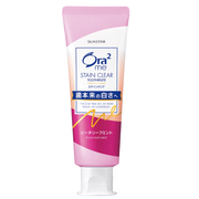 Sunstar Ora2 Me Stain Clear Toothpaste 130g tube in Peach Mint flavor with Japanese packaging