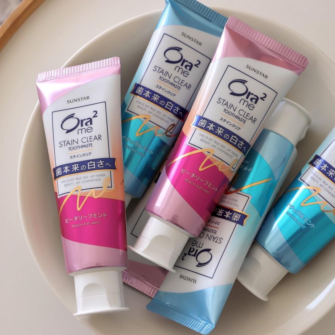 Sunstar Ora2 Stain Removal Toothpaste Peach Mint Flavor 130g