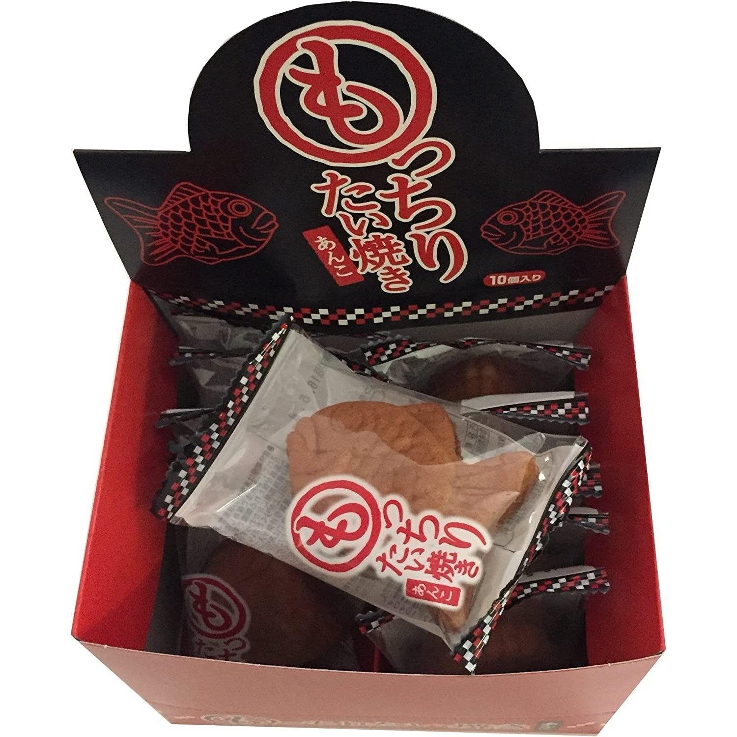 Tada Seika Japanese Azuki Bean Taiyaki Waffle Snack 10-Pack