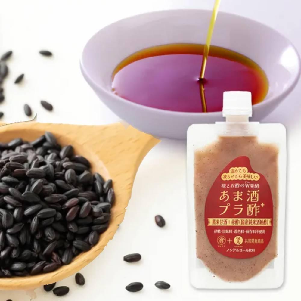Tajima Jozo Black Rice Amazake Red Vinegar Drink 150g Pouch