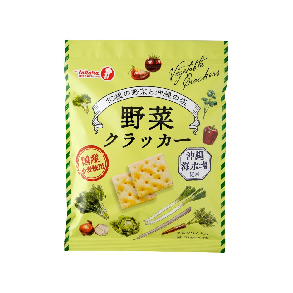 Takara Healthy Vegetable Crackers – 10 Veggies, 100g x3
