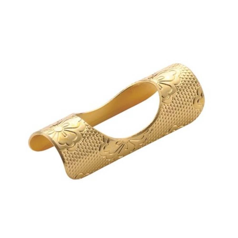 Tanabe Elegant Gold Chopstick Rest with Traditional Japanese Pattern
