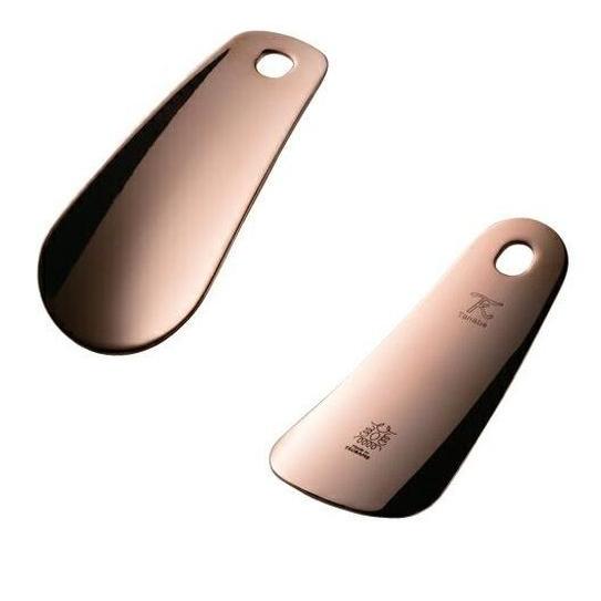 Tanabe Pure Copper Shoehorn with mirror finish in a premium black gift box