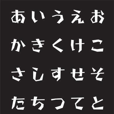 Traditional Hand‑Dyed Japanese Tenugui with Hiragana Alphabet Design