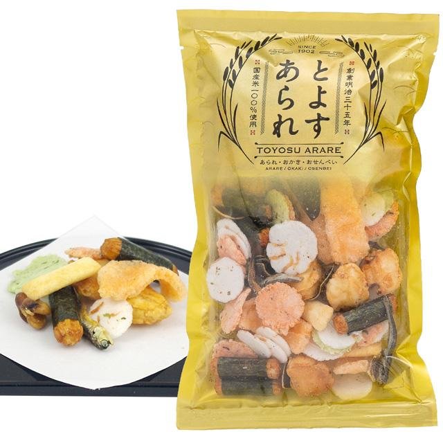 Toyosu Arare Japanese Rice Cracker Assortment 9 Types 80g x3