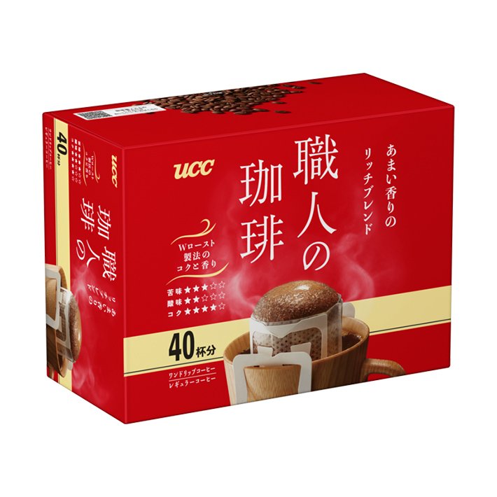 UCC Meister's Sweet Aroma Drip Coffee Bags 40 Count
