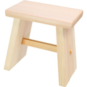 Umezawa Premium Hinoki Cypress Bath Stool handcrafted in Japan with natural wood grain and smooth finish