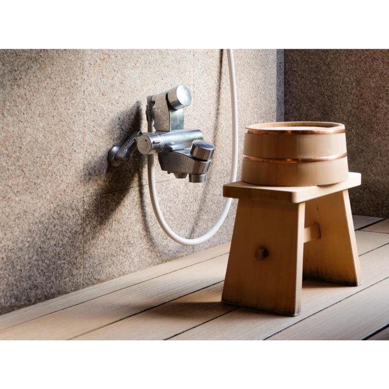Umezawa Premium Hinoki Cypress Bath Stool for Spa Comfort