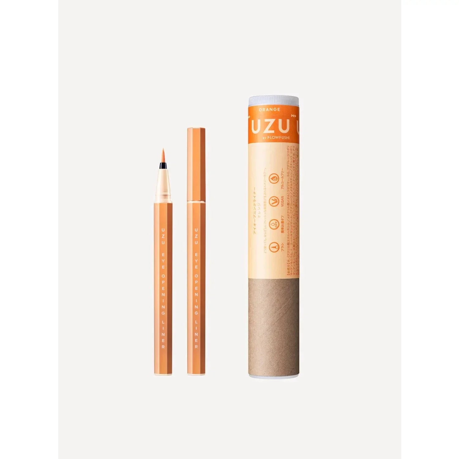 Uzu FlowFushi Precise Brush Liquid Eyeliner – 13 Vibrant Shades
