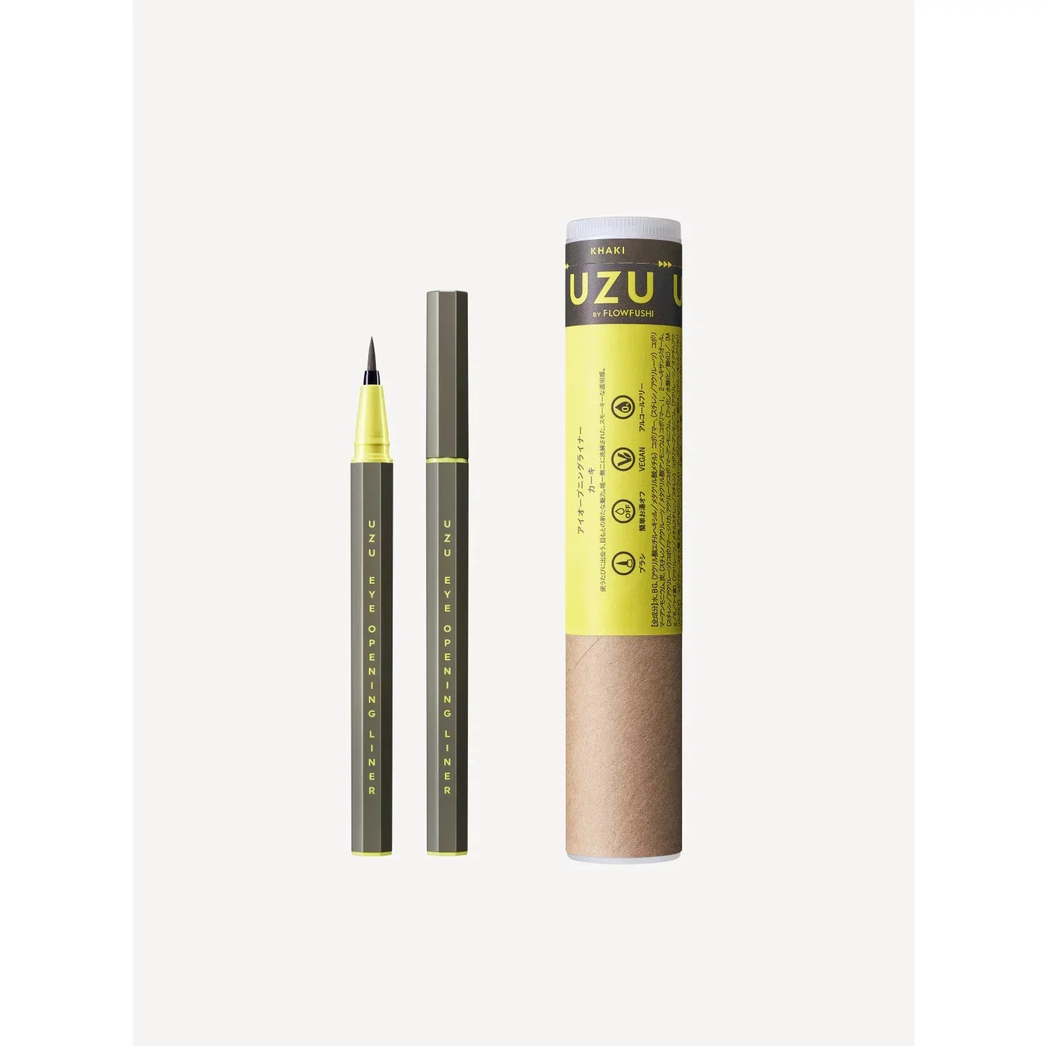 Uzu FlowFushi Precise Brush Liquid Eyeliner – 13 Vibrant Shades