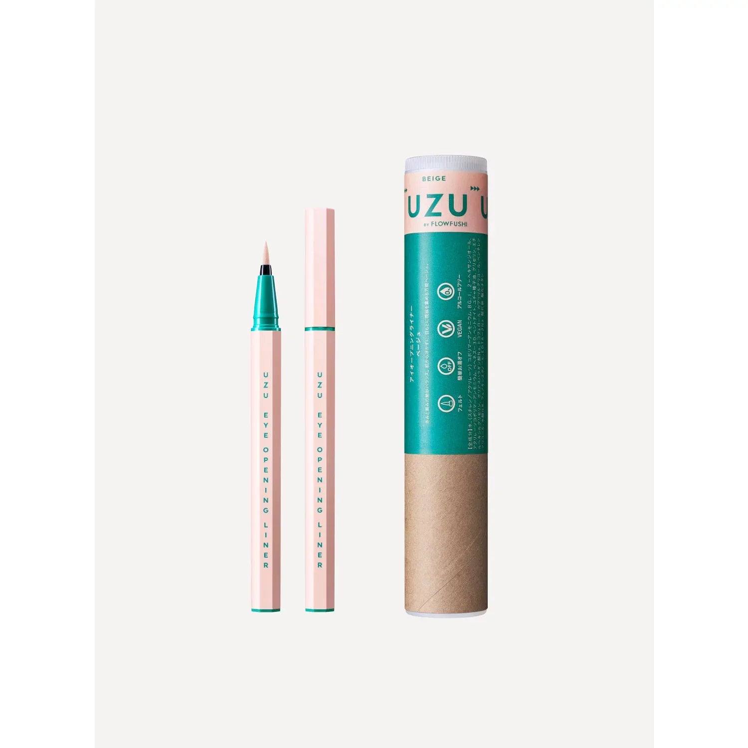Uzu FlowFushi Precise Brush Liquid Eyeliner – 13 Vibrant Shades