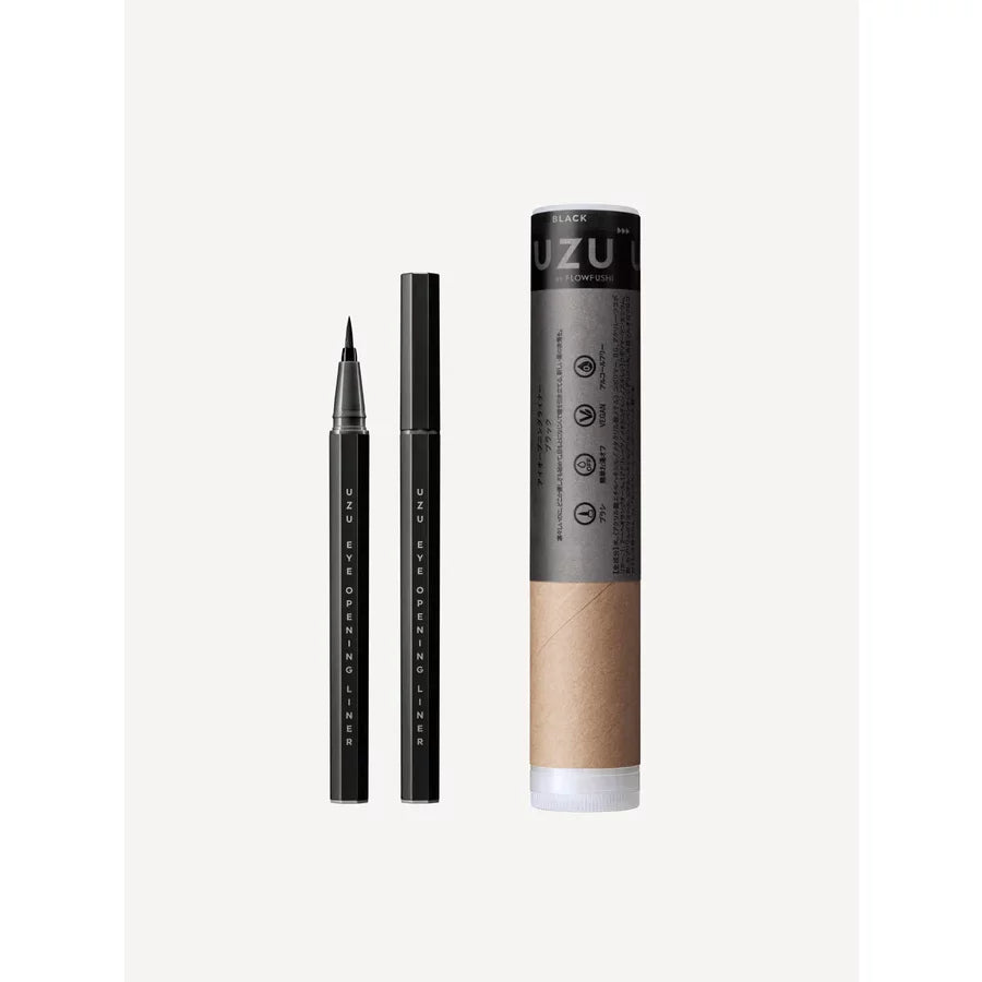Uzu FlowFushi Precise Brush Liquid Eyeliner – 13 Vibrant Shades