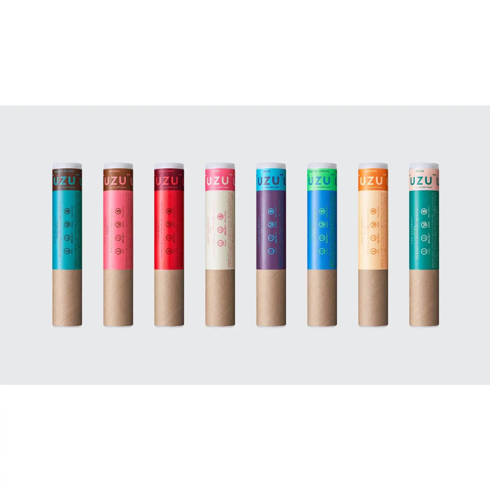 Uzu FlowFushi Precise Brush Liquid Eyeliner – 13 Vibrant Shades