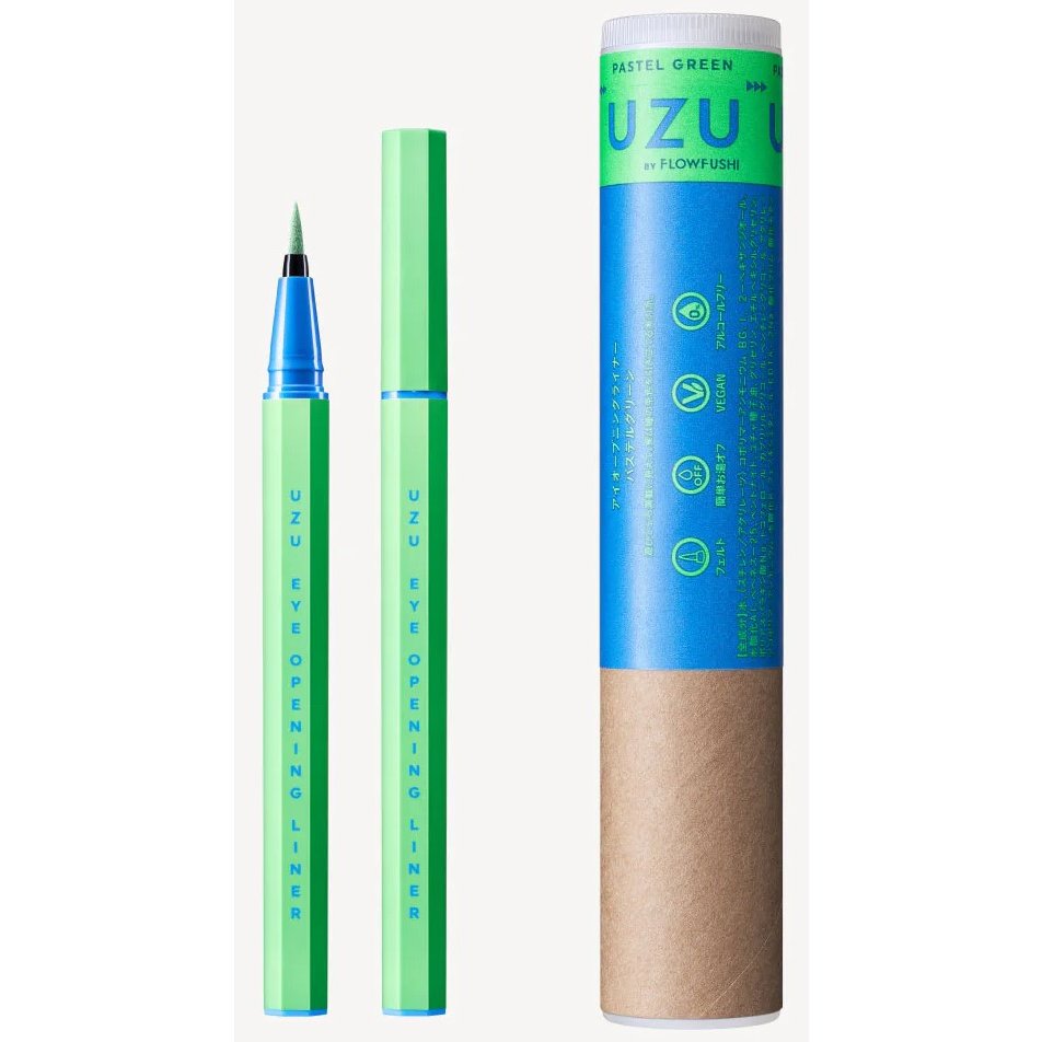 Uzu FlowFushi Precise Brush Liquid Eyeliner – 13 Vibrant Shades