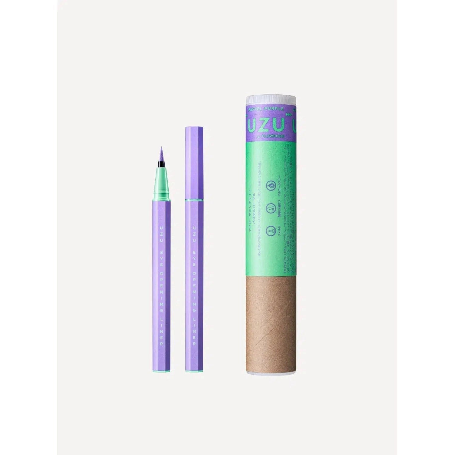 Uzu FlowFushi Precise Brush Liquid Eyeliner – 13 Vibrant Shades