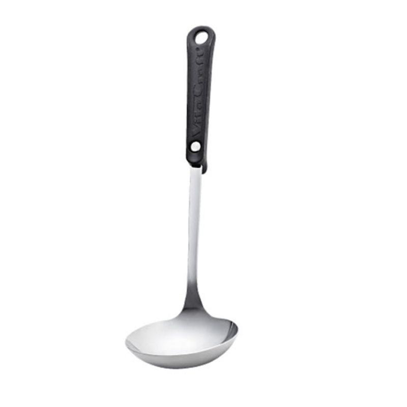 Vita Craft Large Stainless Steel Ladle with Heat‑Resistant Resin Handle 30cm