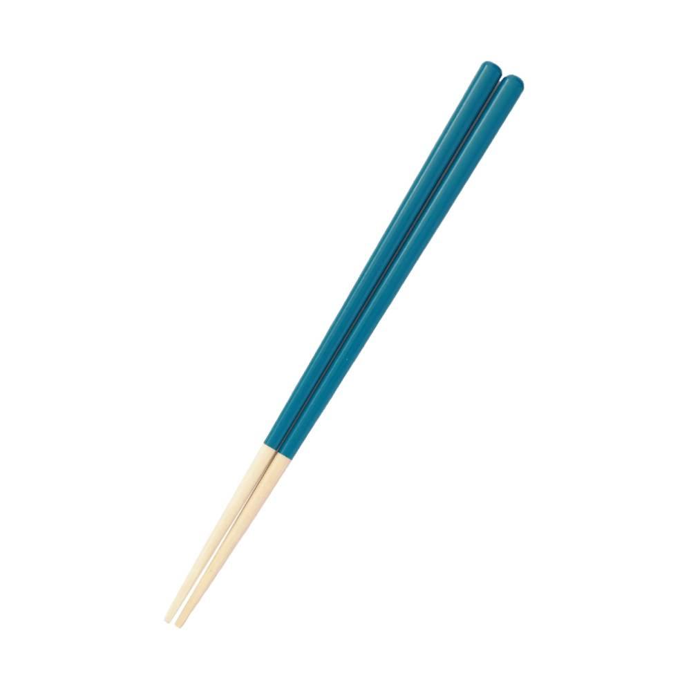 Non‑Slip Wooden Chopsticks 23 cm – Dishwasher Safe, Red/Blue/Black