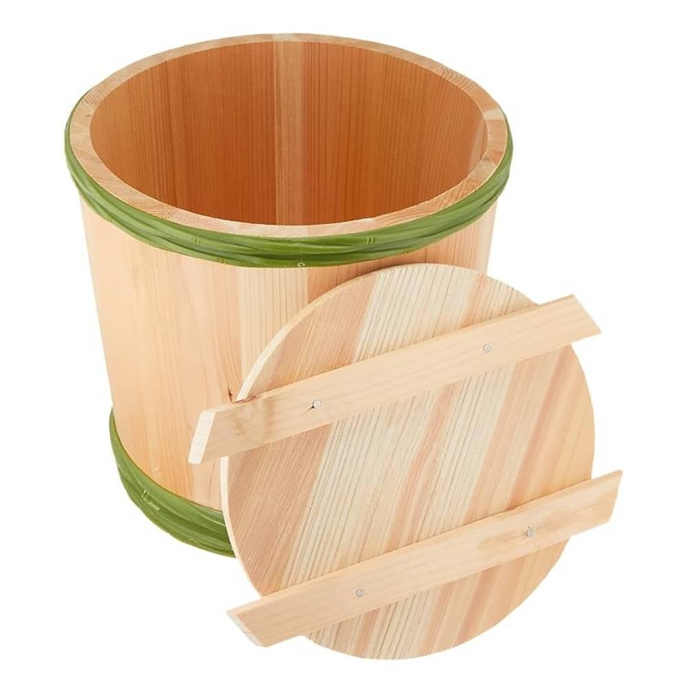 Traditional Wooden Pickling Barrel for Japanese Pickles 6kg Capacity