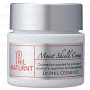 Kose Phil Naturnt Moist Shield Cream jar on a clean, bright background, showcasing the product's texture and packaging.