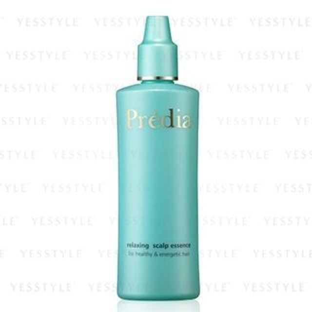 Kose Predia Relaxing Scalp Essence bottle showcasing a soothing and revitalizing scalp treatment.