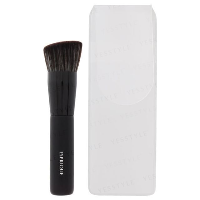 Kose Esprique Foundation Brush - Close up showing dense bristles and ergonomic handle.