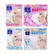 Kose Clear Turn Babyish Mask - Close-up of the sheet mask showcasing its hydrating texture.