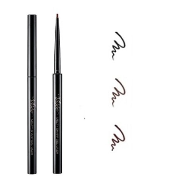 Kose Visee Melty Sharp Gel Liner in BK001 Black - Smudge-Proof, Intense Color Eyeliner