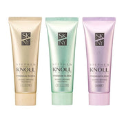 Kose Stephen Knoll Premium Sleek Nuance Arrange Treatment bottle showing smooth, shiny hair results.