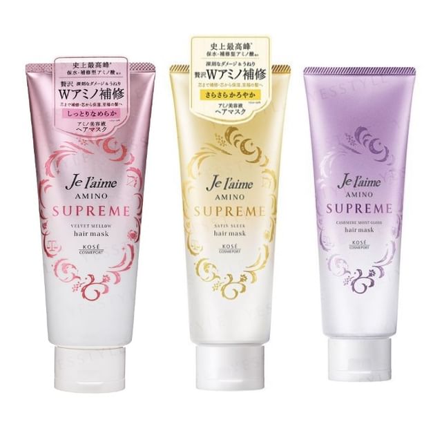 Kose Je l'aime Amino Supreme Hair Mask - Deeply Repairing and Hydrating Hair Mask for Damaged Hair